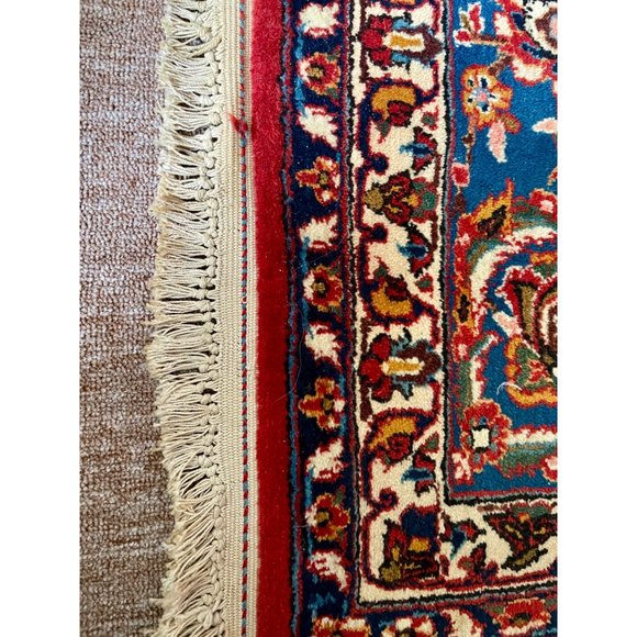 Vintage Handwoven Fine Persian Rug Ispahan 184”x125” Carpet - Picture 6 of 6